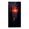thumbnail image 2 of Vibrant Sunset City Skyline Beach Towel - Perfect for Pool Travel & Bath - Stylish Design for Women Soft & Absorbent, 2 of 6