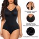 thumbnail image 3 of Body adelgazante para mujer, ropa moldeadora, tops moldeadores, control de abdomen, moldeador de cuerpo, tirantes finos, camisola, leotardos, mono ajustado, M/L, negro, 3 of 4
