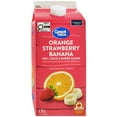 thumbnail image 1 of Great Value Orange Strawberry Banana 100% Juice & Purée Blend from Concentrate and Other Ingredients, 1 of 5