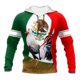 thumbnail image 3 of Sudadera con capucha con bandera mexicana y gallo, estampado 3D de gallo, moda urbana para hombre y mujer, sudadera con capucha Y2k, sudaderas con capucha, ropa para niños, 3 of 5