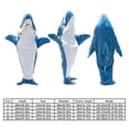 thumbnail image 4 of Shark Blanket Sudadera con capucha para adultos - Shark Onesie Adult Wearable Blanket - Pijama de estilo animal, 4 of 4