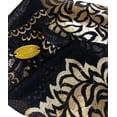 thumbnail image 2 of Black Gold Lace Headband Wide Stretchy Lace Boho Chic Head Band Hair Bands Wedding Vintage Floral Super Wide Great Coverage ShariRose, 2 of 7