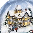 thumbnail image 2 of Bradford Exchange Thomas Kinkade Jingle Bells Illuminated Musical Christmas Snow, 2 of 4