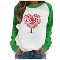 thumbnail image 2 of Meichang Sweatshirts pour Femmes Sweatshirt de la Saint-Valentin Femmes Sweatshirt Graphique Cœur Manches Longues Col Rond Pull de Vacances en Solde Cadeaux de la Saint-Valentin, 2 of 4