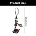 thumbnail image 2 of FENOHREFE Unique Crow Phone Charm Keychain Versatile Crow Mobile Accessory Hanging Pendant For Unique And Creative Outfits, 2 of 8