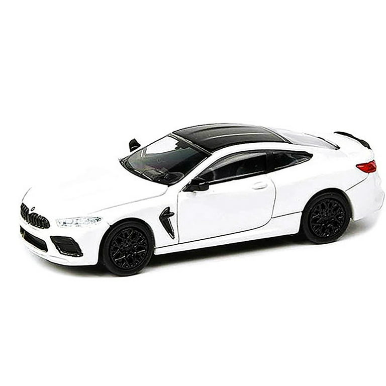 Diecast BMW M8 Coupe Alpine White with Black Top 1/64 Diecast BMW M8 Coupe Alpine White with Black Top 1/64