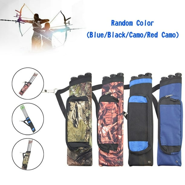 3 Tube Arrow Quiver Belt Archery Holder Clip Portable Hunting