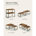 thumbnail image 4 of 4 Pack Cabinet Shelf Organizers, Kitchen Counter Shelves, Spice Racks, Rustic Brown Black, 4 of 8