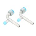 thumbnail image 4 of Conector De Manguera De CA Para Coche De 10 Uds., Ajuste Universal De Aluminio Para Coches, Camiones, Vehículos De Ingeniería, Modificación De Aire, 4 of 7
