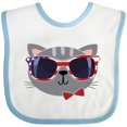 thumbnail image 3 of Inktastic 4th of July Girl Patriotic Cat Boys or Girls Baby Bib, 3 of 4