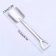 thumbnail image 3 of Creative Shovel Shaped Stainless Spoon,Retro Sapper Shovel Dessert Spoon Ice Cream Cake Yogurt, Coffee Spoon Tea Stirring Spoon, Food-Grade 304 Stainless Steel Home Restaurant, 1 Spoon, 3 of 9