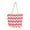 Orange, variant on Premium Large Chevron Zig Zag Canvas Tote Shoulder Bag Handbag