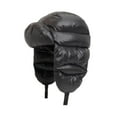 thumbnail image 3 of Gorro cálido de invierno para mujer, con cordón, moderno, resistente al viento, con protección auditiva, versátil. Negro, 3 of 9
