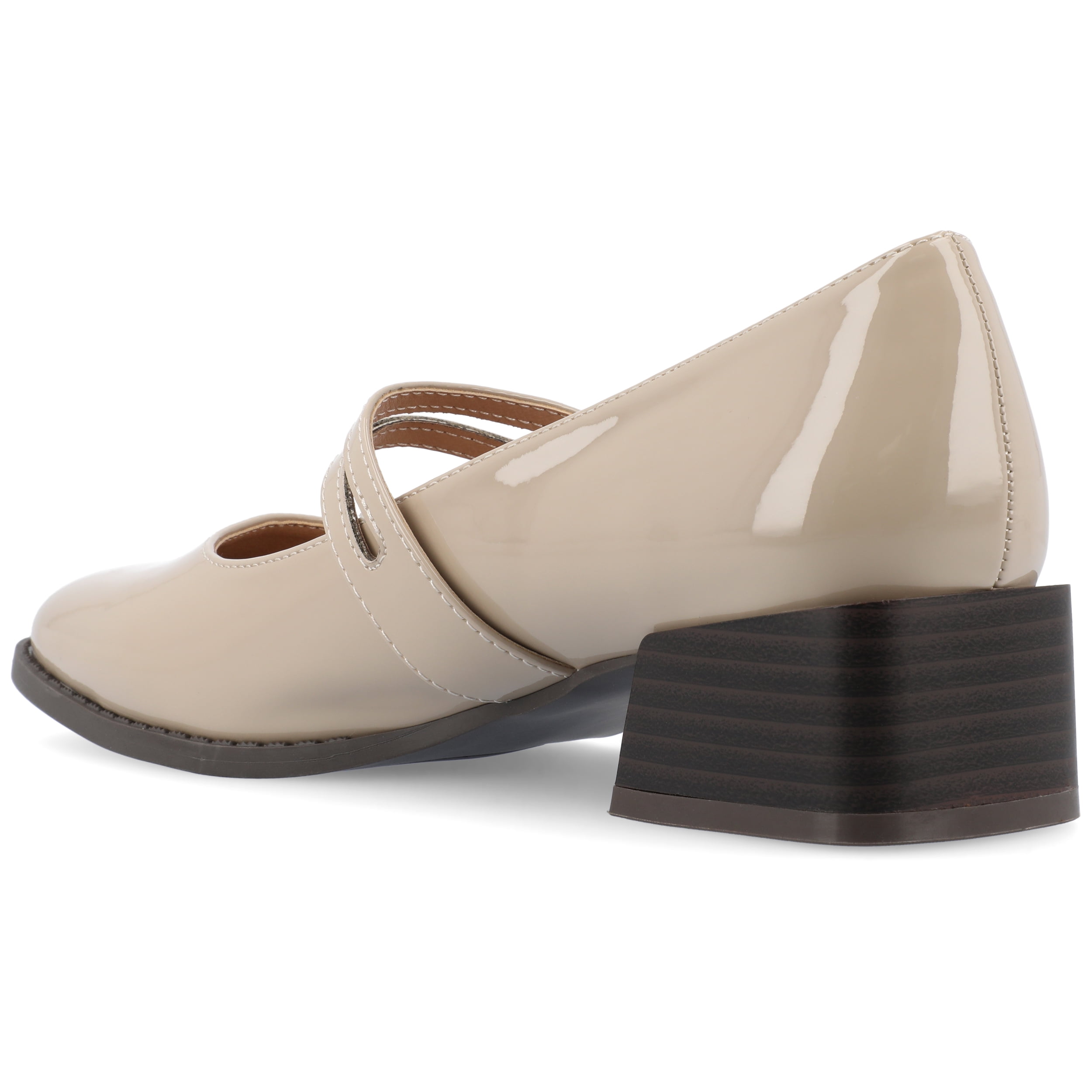 Journee Womens Savvi Faux Leather Mary Jane Pumps