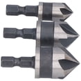 thumbnail image 1 of Juego de brocas para avellanador, 3 piezas, broca para chaflán, vástago hexagonal, broca para avellanador, diseño revolucionario, 1 of 8