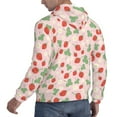 thumbnail image 6 of Lsque Strawberry And Flowers Pattern Casual Men's Hoodie,Hooded Sweatshirt with Kangaroo Pocket,Pullover Hoodie-XX-Large, 6 of 7