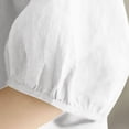 thumbnail image 4 of Ounisa Womens Short Sleeve T Shirts V Neck Cotton Linen Embroidery Retro Loose Fit Floral Stitch Versatile Spring Summer Tops M-4XL, 4 of 5
