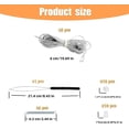 thumbnail image 2 of shiyou-RV Pleated Shade Repair Kit, Camper Van Window Shades Blind String Repair Replacement Kit for Trailer Pleated Shade, RV Blinds Maintenance Kit, Cords, Cord Retainers, Bushings, Springs (White), 2 of 4