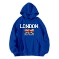 thumbnail image 3 of IMENGL Women's Hoodies Sweatshirts Casual Long Sleeved LONDON UNITED Letter Printed Loose Fit Oversized Essentials Hoodie,S-3XL, 3 of 6