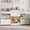 White, variant on VortinT Toy Storage Organizer, 74.3" 3-Tier Kids Bookshelf, Movable Toy Box with Building Block Lids, Cubbies Storage, Magnetic Drawing Board, Blue