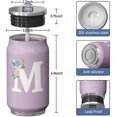 thumbnail image 3 of 12 Oz Purple Coffee Travel Mug for Mom with Lid, Double Wall Vacuum Reusable Stainless Steel Water Bottle Leak Proof Insulated Hot Cold Coffee Cup Gift for Mothers Day(1pcs), 3 of 5