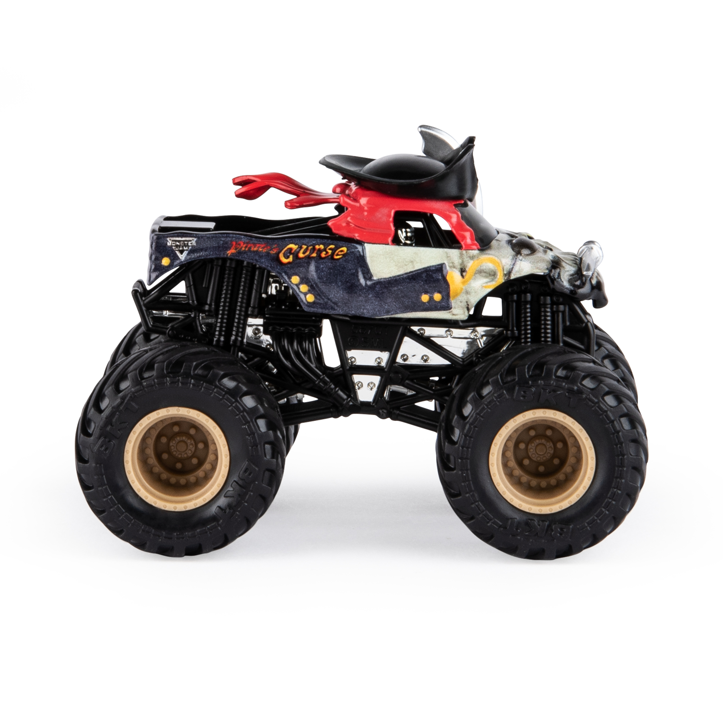 Monster Jam, Official Pirate’s Curse Monster Truck, Die-Cast Vehicle, Crazy Creatures Series, 1:64 Scale