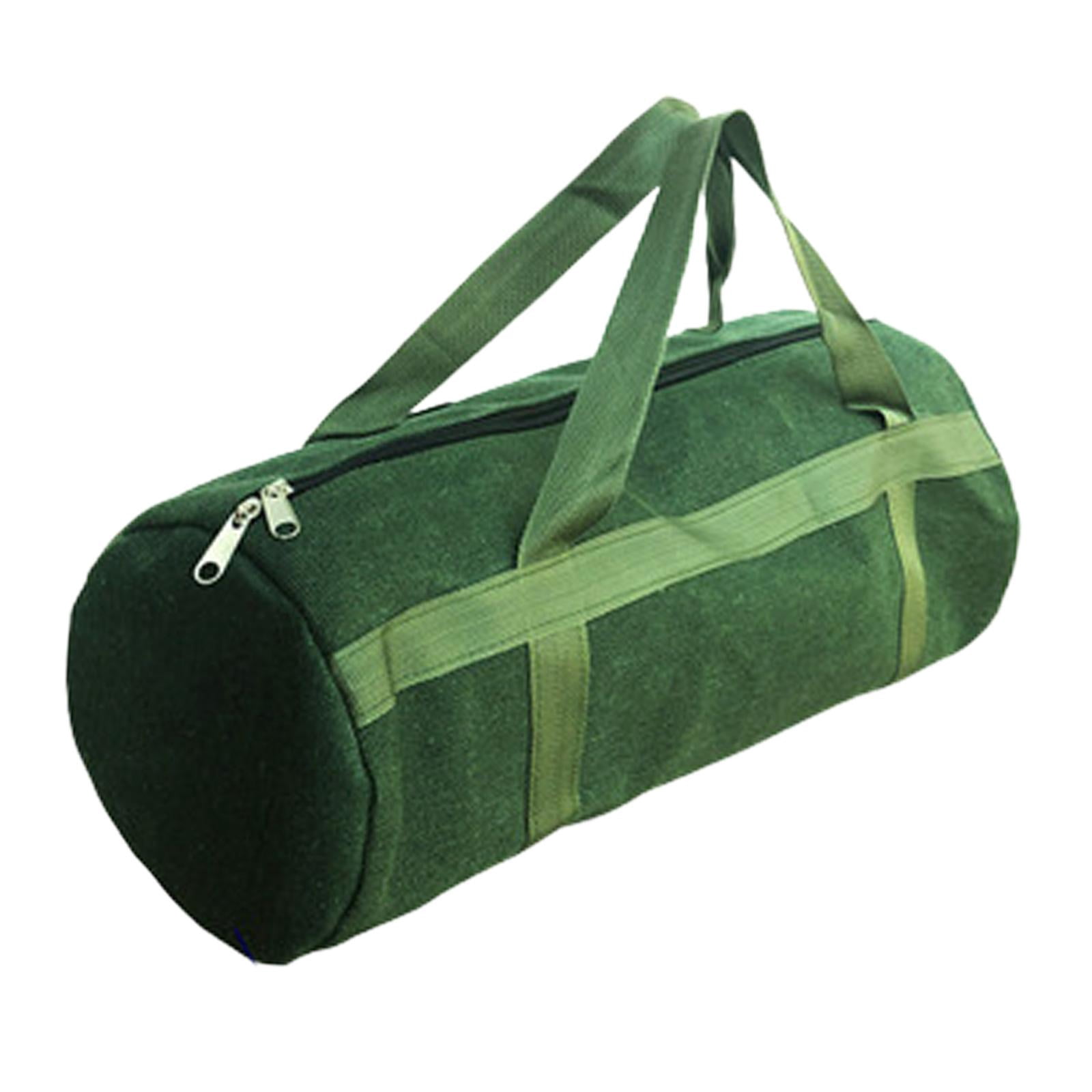 oshhnii Canvas Tool Bag Easy to Carry with Handle Thick Storage Wide Mouth Tool Tote for 60x24cm