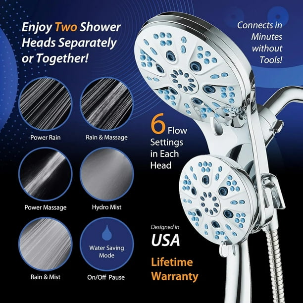 Magneton by AquaCare - High-pressure 48-setting 3-way Luxury 2-in