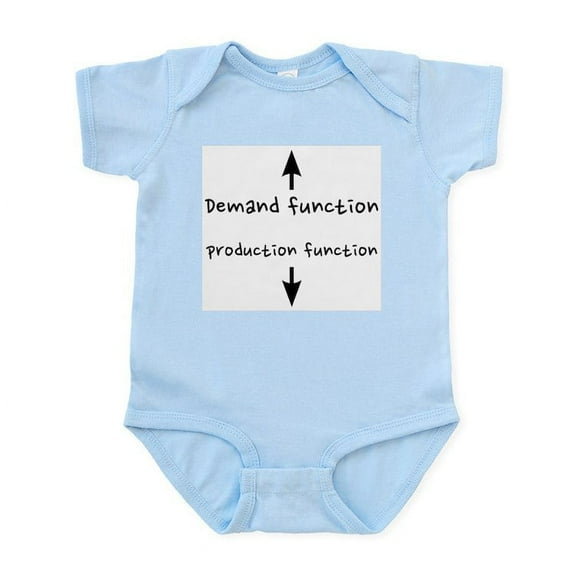 CafePress - Demand/Production Functions Infant Bodysuit - Baby Light Bodysuit, Size Newborn - 24 Months