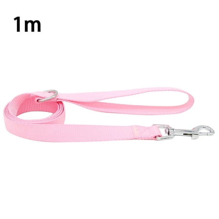 TureClos 47in Pet Walking Leash Outdoor Nylon Walking Rope Strap with Buckle Clip Pet Supplies