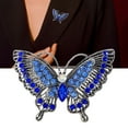 thumbnail image 2 of Retro Crystals Butterfly Brooch Sturdy Alloy Jewelry Gifts Accessory for Mothers Day Birthdays Party Dress Decoration, 2 of 14