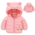 thumbnail image 2 of GEZHEN Anti Children Carter Hooded Jacket Year Baby Thickened Warm Small Cotton Winter Coats Kids Toddler Boys Girls Padded Cute Cartoon Bear Hoods Clothes Outerwear Coat, 2 of 6