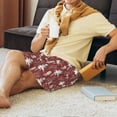 thumbnail image 3 of Haiem Autumn Scarecrow Harvest Joy Men's Pajama Short with Soft Woven Cotton Elastic Waistband Sleep Short-Large, 3 of 9