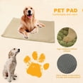 thumbnail image 1 of Almohadilla Caliente Para Perros Alfombrilla de cama con calefacción para gatos de felpa de invierno, desmontable, lavable, para suministros para mascotas (caqui) Wdftyju Libre de BPA, 1 of 4