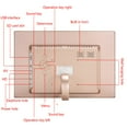 thumbnail image 4 of Heliisoer 15 Inches Smart Digital Photo Frame, TN Screen, Front Music Adjust-able Spee d To, 4 of 9