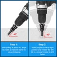 thumbnail image 4 of 3packs Diamond Core Drill Bit Set 6/8/10mm for Porcelain Tile Ceramic, Black, 4 of 6