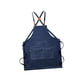 thumbnail image 5 of Delantal de lona multiusos, delantal de carpintería con bolsillos grandes, delantal de trabajo, delantal de chef para el hogar, trabajo, tienda, Azul, 5 of 9