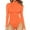 Orange, variant on ZAZYULZ Women's Jumpsuit Women's Mock Turtle Neck Long Sleeve Tops Bodysuit Jumpsuit(Red,M)