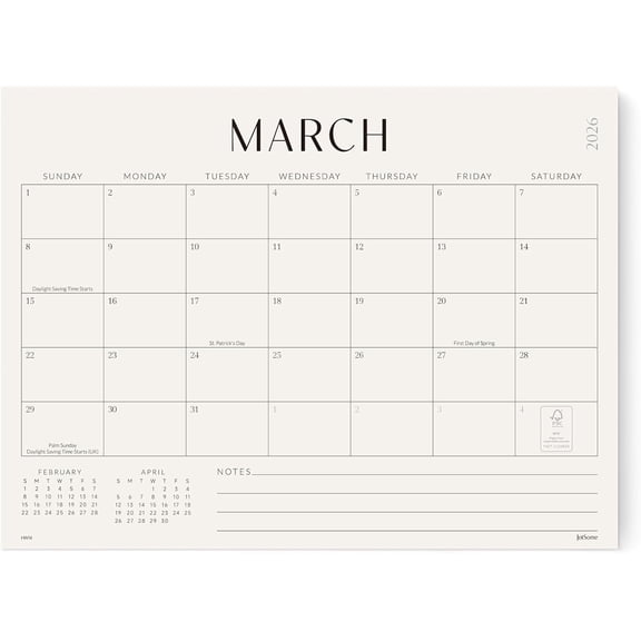 Jotsome 2026 Magnetic Fridge Calendar, 18-Month Planner, Jan 2026-Jun 2027,10.5"x14", Easy Planning