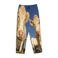 thumbnail image 4 of Junzan Cows Cattles Women'S Pajama Pants Drawstring Comfy Sleep Bottoms With Pockets, 4 of 9