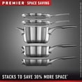 thumbnail image 4 of Calphalon Premier Space-Saving Stainless Steel Pots and Pans, 10-Piece Cookware Set, 4 of 9