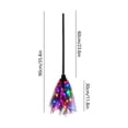 thumbnail image 3 of LED Light Up Witch Broom, Colorful Halloween Broomstick with 3-Section Detachable Design for Haunted House, Porch, Party Props, Costumes and Holiday Decor, 3 of 7