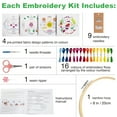 thumbnail image 5 of aZenera Embroidery Kit for Beginners - Learn 33 Stitches with Video Instructions, Cross Stitch Tutorials, Hoop, 4 Pattern Designs, 5 of 11
