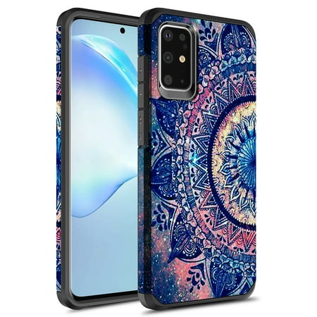Samsung Galaxy S20 Plus Case, KAESAR Slim Hybrid Dual Layer Shockproof Hard Cover Graphic Fashion Cute Colorful Silicone Skin Cover Armor Case for Samsung Galaxy S20+ (Mandala)