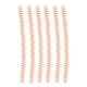 thumbnail image 4 of Bobina de encuadernación en espiral de 20 piezas, peine para columna vertebral de gran capacidad, Kit de juego de 30 agujeros de 13mm de diámetro, color naranja, 4 of 5