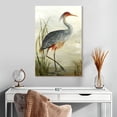 thumbnail image 2 of Elephant Stock Grey Heron Wall Art - Vertical Canvas Wall Art - Hallway Wall Decor - Animal Canvas - Green And Red Decor By Aimee Wilson - 20" x 30", 2 of 8