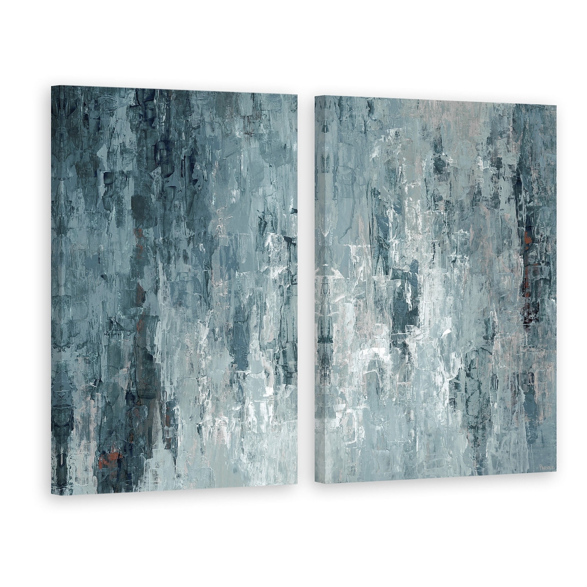 Tainted Dark Blues Diptych