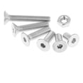 thumbnail image 4 of 180pcs M4 304 Stainless Steel Bolt Flat Head Screw Nuts Assortment Kit with Box, 4 of 5