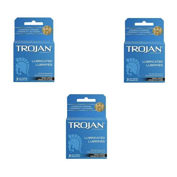 Trojan Lubricated Condoms (Pack of 3)