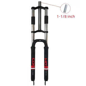Forcella per Fat Bike EXSHO in Lega di Magnesio, 20 Pollici 26 Pollici, Perno Passante 15*135mm, Sospensione Pneumatica